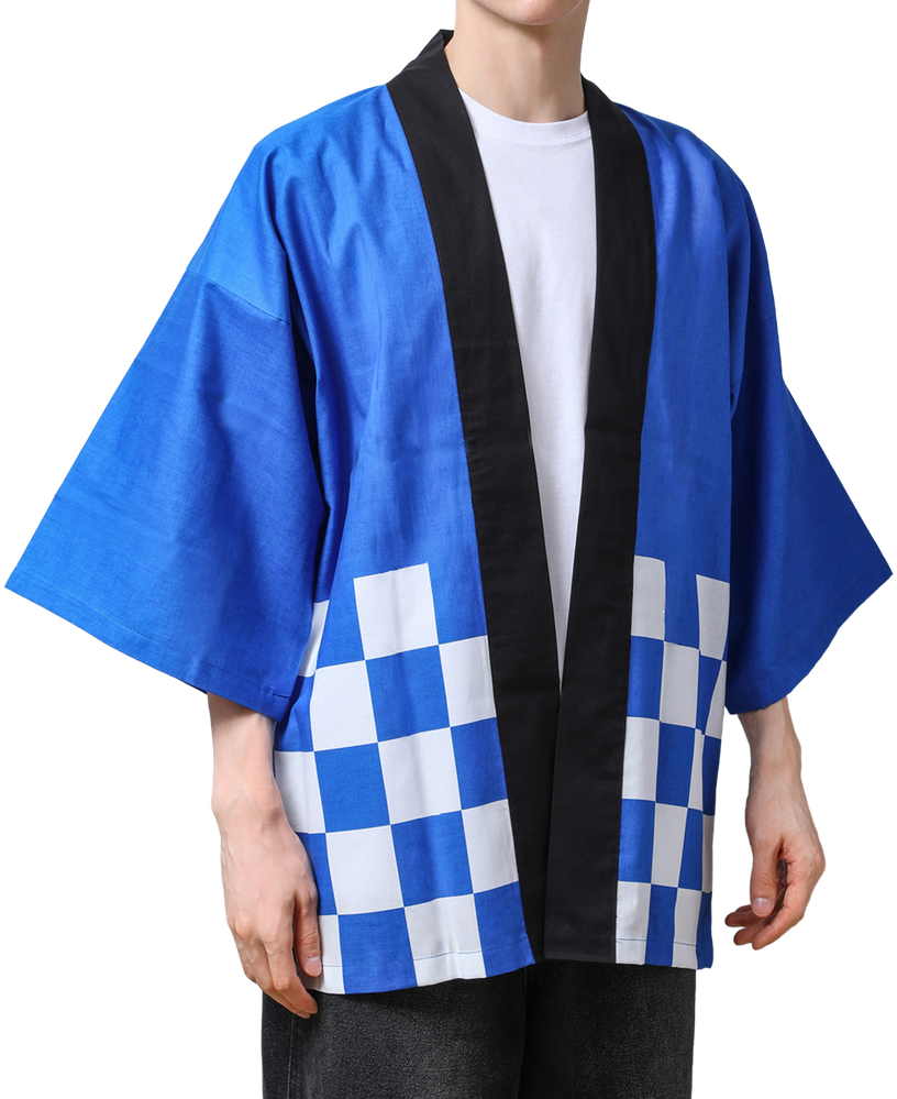 市松カラー袢天